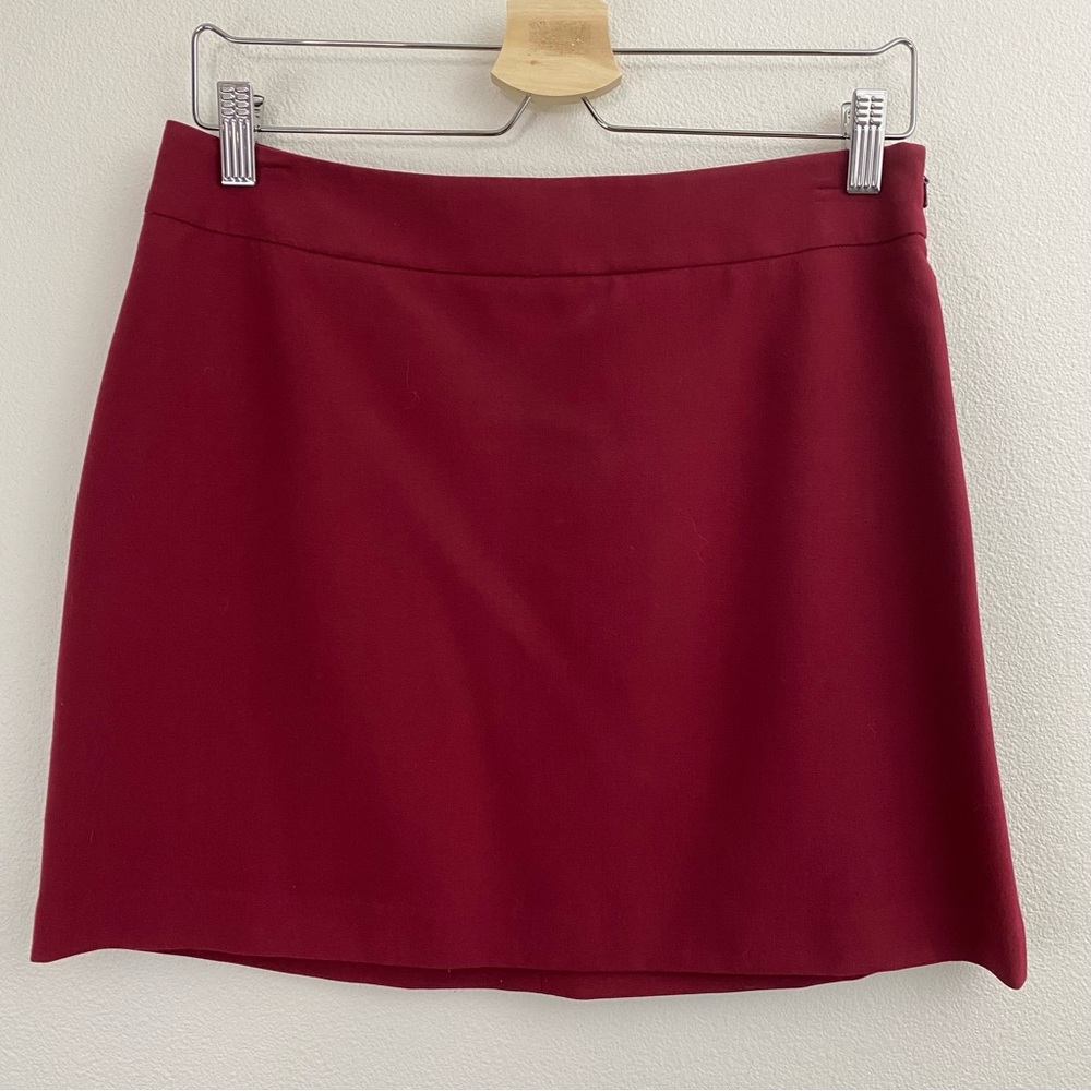 Moda Int. | Burgundy Mini Skirt